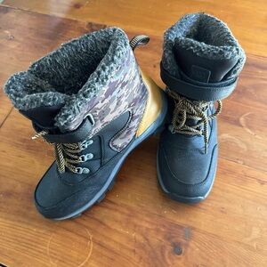 Target Black and Camouflage Kids Boots